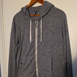 Vuori Medium Full Zip Gray Hoodie Perfect Condition